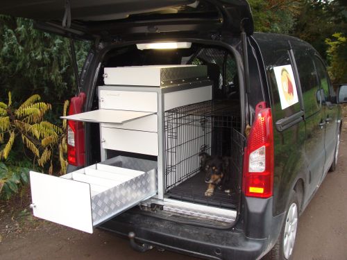 Citroën Berlingo  Mobieteek 1 kolom met bovenopliggende lade en plaats voor Bench