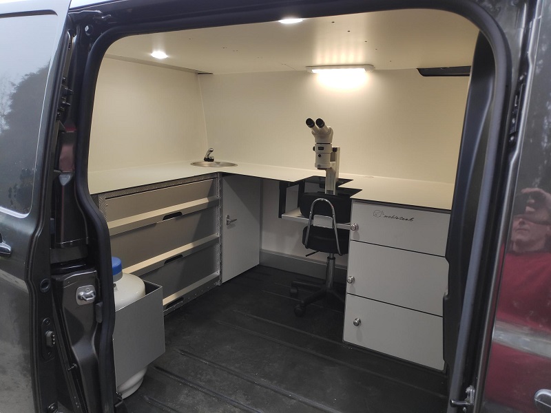 autoinrichting Ford custom ET opstelling
