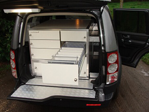 Landrover Discovery Mobieteek 7 laden, 1 gekoeld