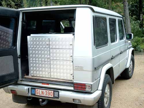 Mercedes G Mobieteek 6 laden, opstaande rand