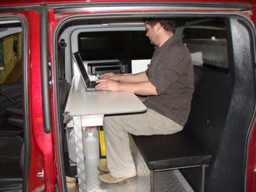 Mercedes Vito Bureau inrichting