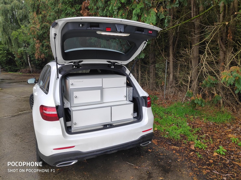 autoinrichting mercedes glc kast in 2 diepte's voor optimale plaatsbenutting