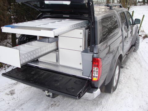 Nissan Navara Mobieteek 6 laden + bovenopliggende lade