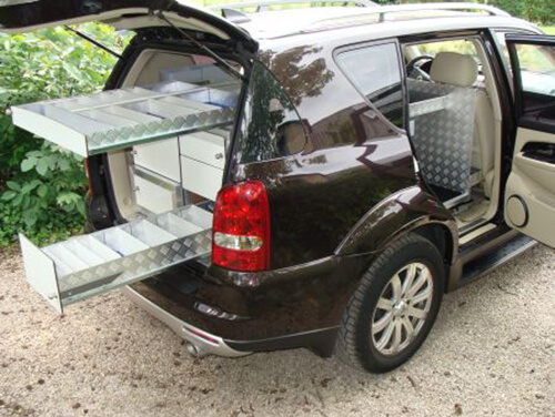 Ssangyong Rexton  Mobieteek 7 laden met bovenopliggende lade