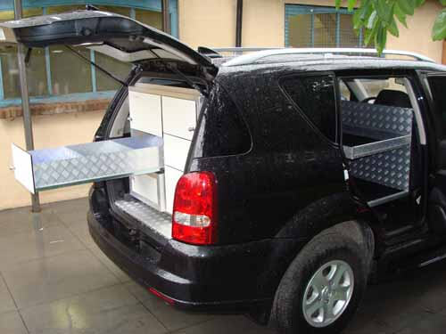 Ssangyong Rexton, Mobieteek 7 laden, 1 gekoeld