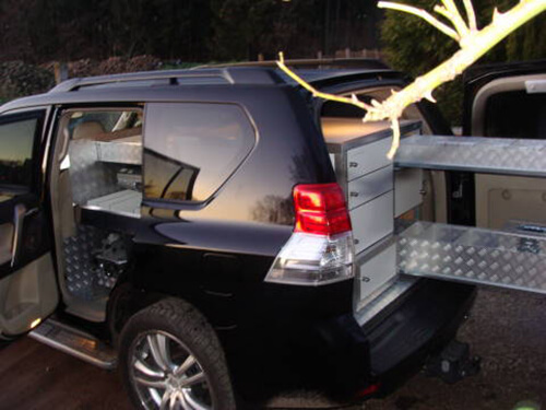 Toyota Landcruiser zijzicht