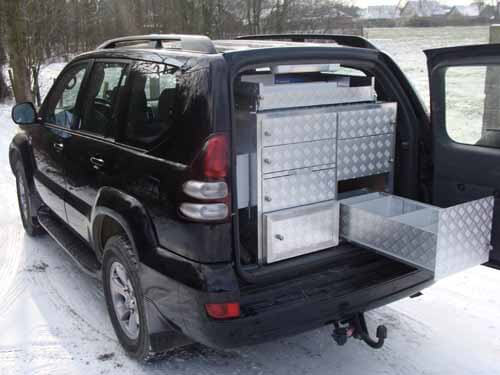 Toyota Landcruiser, Mobieteek bovenopliggende lade