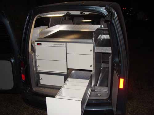 Volkswagen Caddy, Mobieteek 6 laden, 1 gekoeld , digitaal gestuurd
