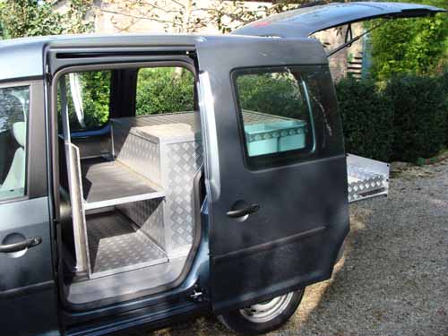Volkswagen Caddy, zijdeur aanzicht