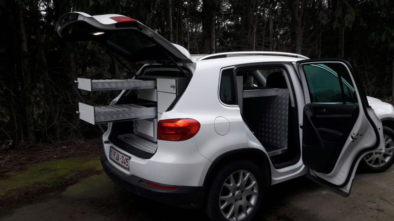 autoinrichting dierenarts volkswagen tiguan