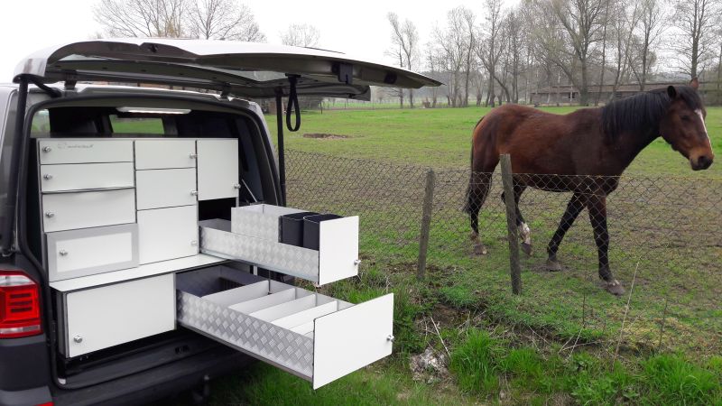 autoinrichting transporter ladekast snel uitneembaar