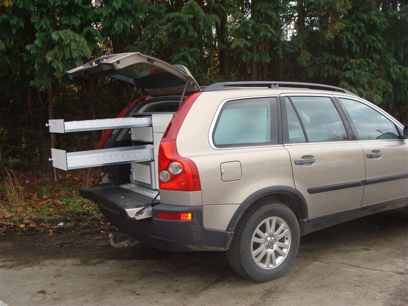 Volvo XC 90 7-ladenkast met koeling,hoogte aangepast