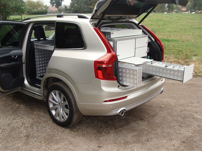 Volvo XC 90 met bovenopliggende lade